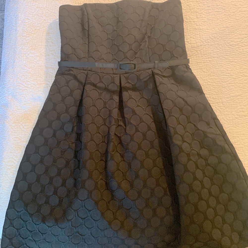 WHBM Never Worn Black Strapless Fit and Flare dress.